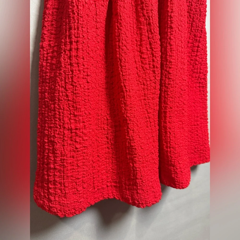 Old Navy Bright Red Textured Bow‎ Dress, 4T